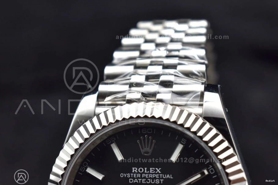 Bracelet DateJust DIWF Black 41 on Steel 1:1 Dial Stick SA3235 Best 126334 Jubilee Edition 904L 0323